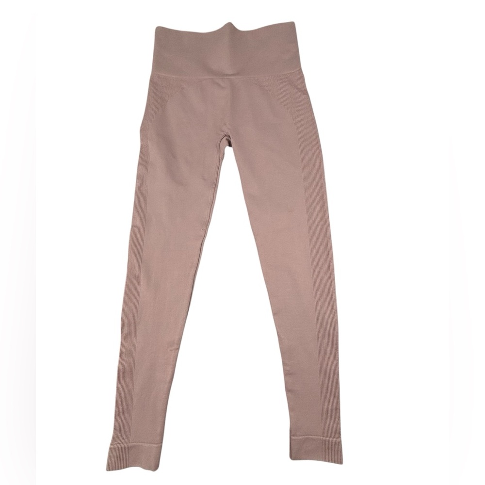 Set Active | Madelyn Cline | Seamless Leggings Ribbed‎ High-Rise Ankle | Size S - Picture 4 of 9